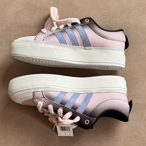 Adidas Bravada 2.0 Platform sneakers skateboarding ombré pink black 9.5 NWT new - Picture 5 of 10